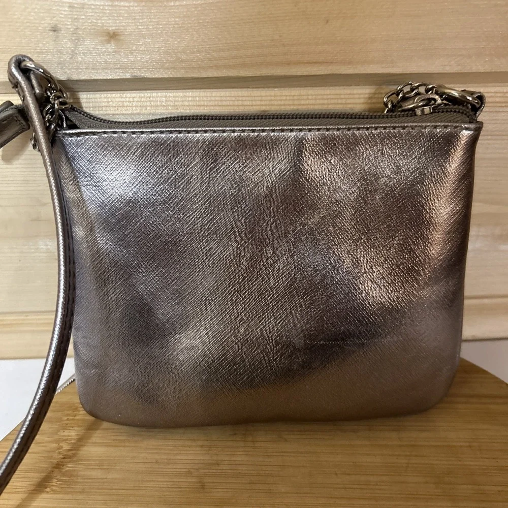 Nine West Crossbody Bag Purse Silver Small